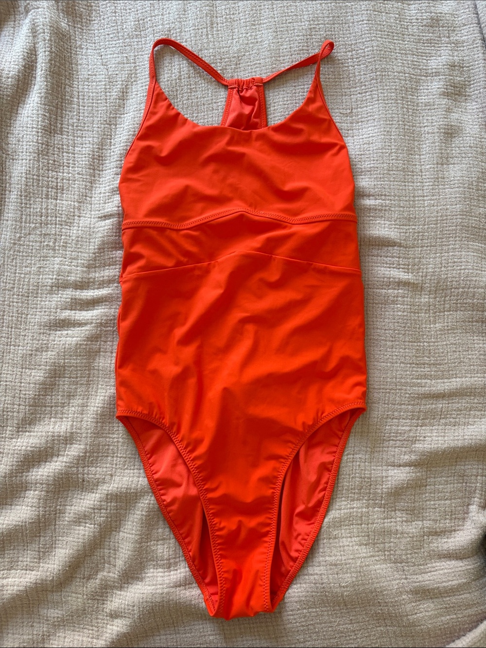 Sweaty Betty Bright Orange One-Piece Swimsuit